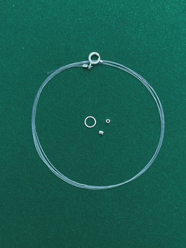 Прозрачная леска, браслет, ожерелье, набор материалов ручной работы, невидимая барсетка с бусинами, серебро 925 пробы, DIY, заготовка