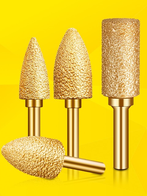 Diamond grinding head cast iron special brazing electric grinding head grinding wheel carbam grinding head cylindrical bullet metal milling cutter
