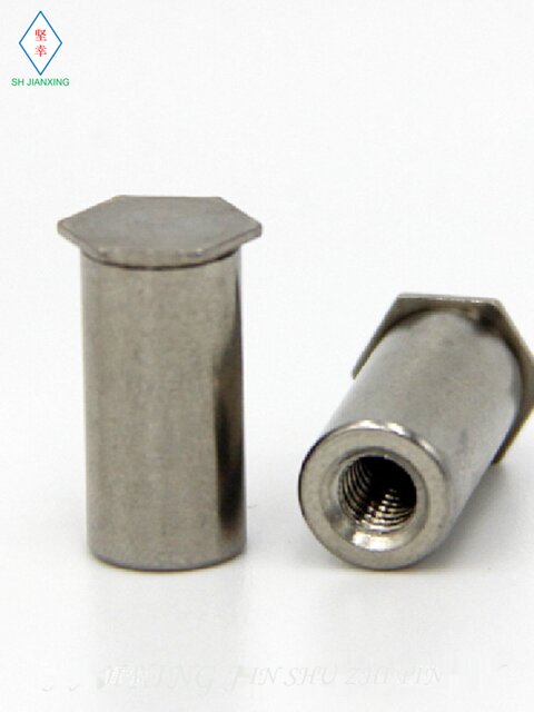 304 stainless steel press-rivet stud blind hole BSOS-M2M2.5M3M4M5M6 circular isolation column support nut column