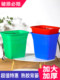 Plastic back basket larger and thickened square storage barrel storage barrel durable extra-large agricultural back basket cooked rubber basket