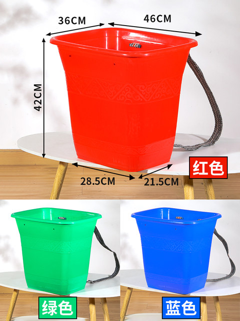 Plastic back basket larger and thickened square storage barrel storage barrel durable extra-large agricultural back basket cooked rubber basket