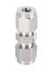 304 Stainless steel card socket joint Dual card socket fitting Direct through the middle 6 8 10 12