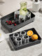 Desktop tea set tray water cup rack household glass cup tea cup drain storage storage rack tool