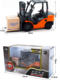 Kaidiwei 1 20 forklift model toy alloy simulation warehouse moving freighter type children's heavy duty vehicle engineering vehicle