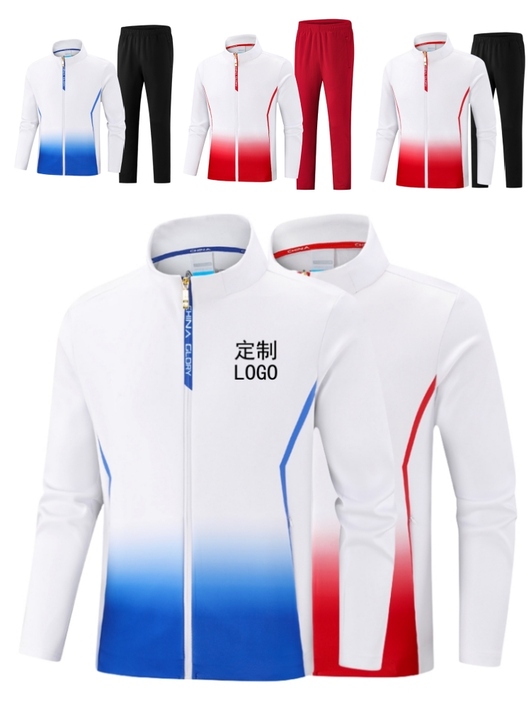 CHINESE TEAM MENS AND WOMENS SPORTS JACKETS STUDENT CLASS UNIFORMS APPEARANCE UNIFORMS SPORTS STUDENTS COMPETITION TRAINING UNIFORMS PLUS SIZE COAT CUSTOMIZATION