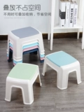 Небольшой пластиковый табурет для домашнего использования, прочная, утолщенная детская скамья для туалетной купания, анти скользкий стул для замены обуви для взрослых