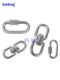 304 stainless steel quick connection ring rotary ring 8-character rotation ring chain lock universal ring outdoor pull buckle dog chain buckle