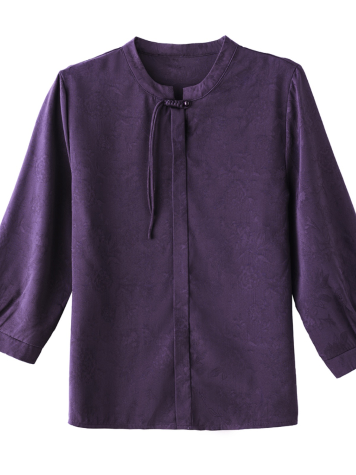 MOM SUMMER DRESS HEAVY SILK SHIRT WOMENS FASHION THREE-QUARTER SLEEVE MIDDLE-AGED AND ELDERLY NOBLE RED MULBERRY SILK TOP