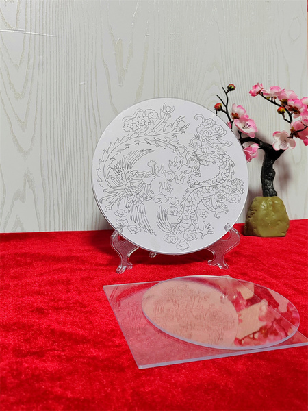 景泰蓝防水掐丝珐琅画专用亚克力高硬度diy高透明画板3㎜加厚团建