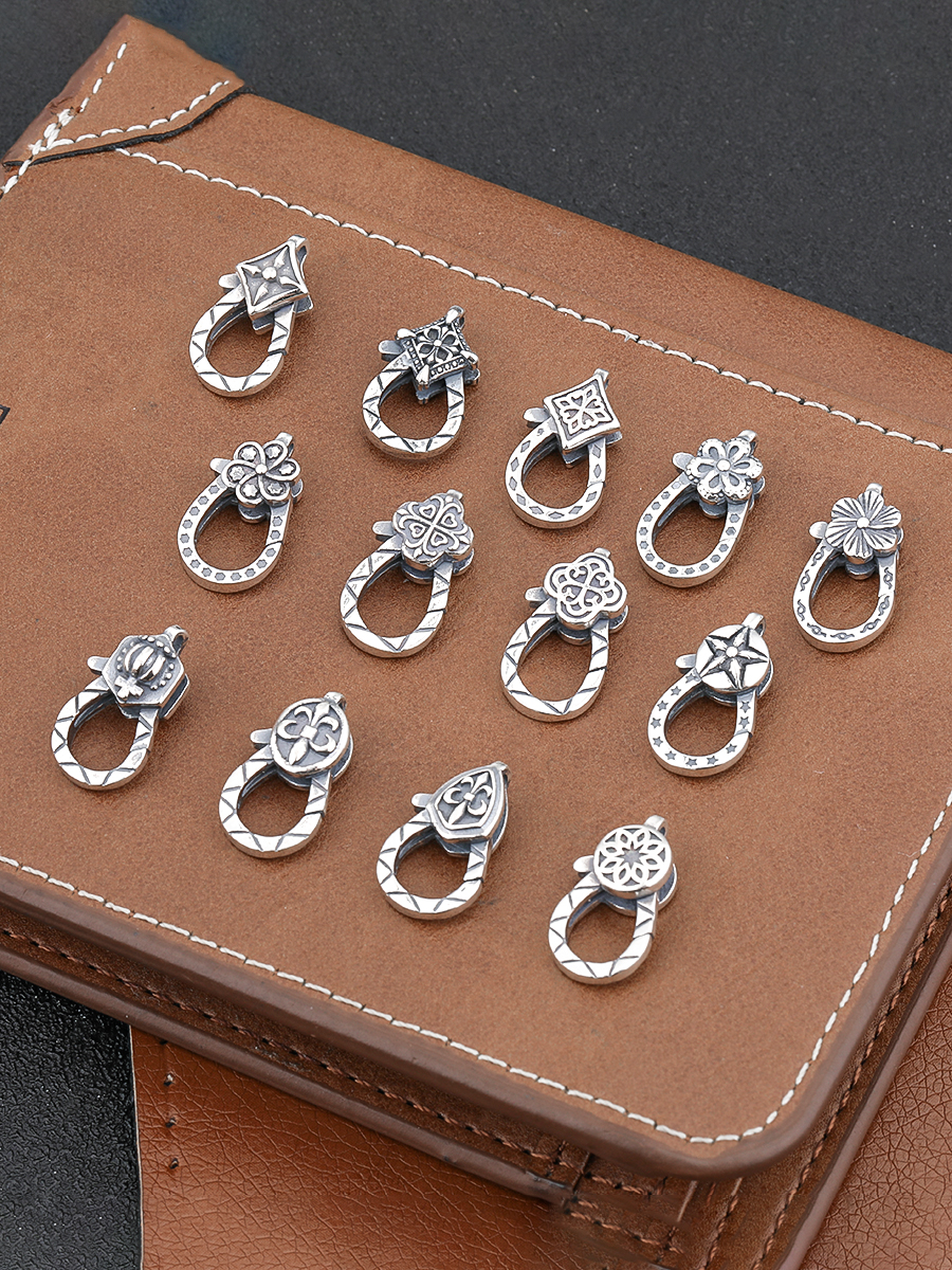 RETRO DISTRESSED SPRING BUCKLE HEAD  HIP HOP TREND ANCHOR JEWELRY CONNECTOR HANDMADE DIY BUCKLE ACCESSORIES