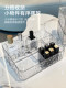 Light luxury transparent cosmetic storage box desktop finishing dressing table acrylic lipstick skin care product drawer storage rack