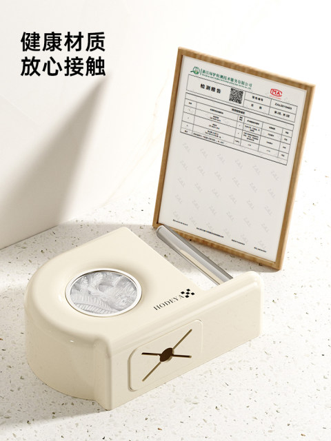 家用多功能创意保鲜膜收纳盒奶油风厨房免打孔壁挂式收纳整理盒