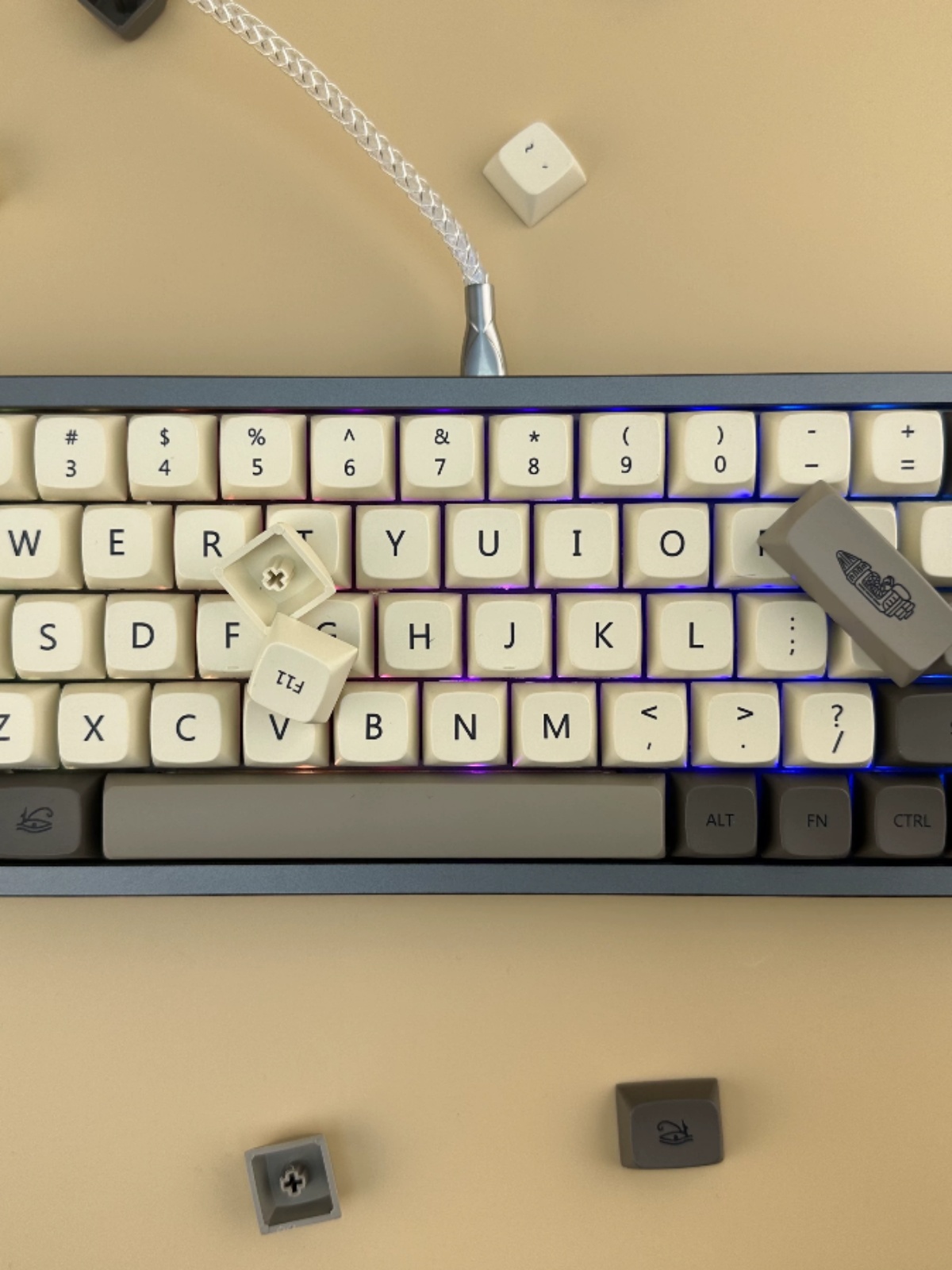 ENLIGHTENMENT KEYCAP PBT BALL CAP XDA HIGHLY FULL SET OF CUSTOMIZED SUBLIMATION SHIMMER 108|104|87|84|68 KEYS