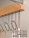 Wooden suspender clothes rack multi-functional underwear vest storage artifact household dormitory solid wood hook wavy clothes rack