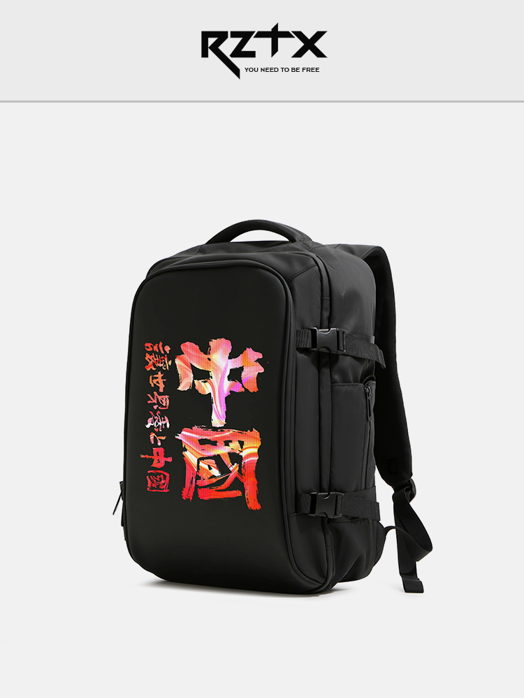 LED SCREEN BACKPACK LUMINOUS ELECTRONIC ADVERTISING BACKPACK MALE DRIVING RIDING SMART LARGE-CAPACITY SCHOOLBAG TIDE
