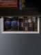HIGOLD Hung High Wardrobe Basket Damping Trouser Rack Cabinet Underwear Storage Leather Blue Trouser Rack Jewelry Box Clothes Wardrobe