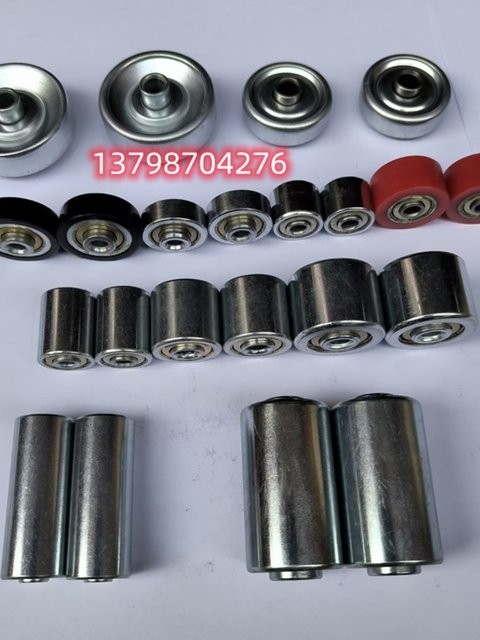 Direct sales hardened heavy duty metal galvanized roller steel plate fluent strip slide roller stainless steel oil-free smooth bearing