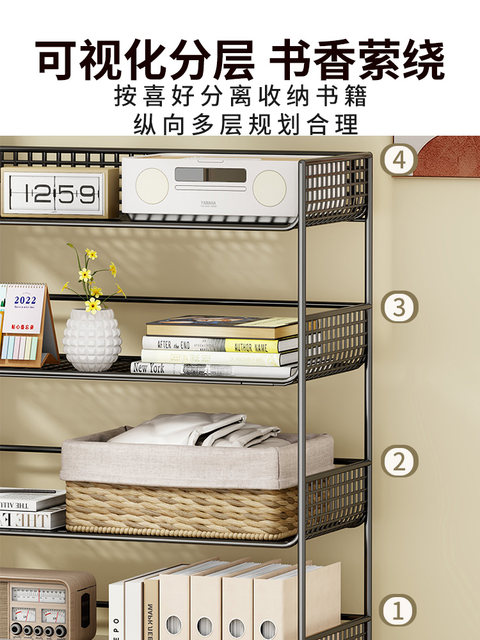 Desk bookshelf desk storage multi-layer countertop layered shelf office desktop storage rack bay window storage cabinet
