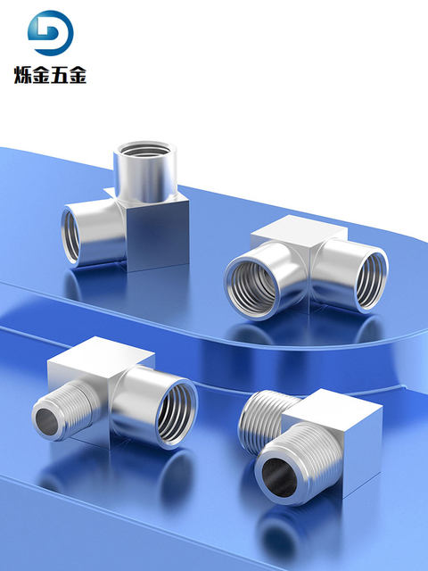 304/316 stainless steel thickened high pressure right angle elbow internal thread thickened bending pipe fittings inner and outer wire elbow G/M