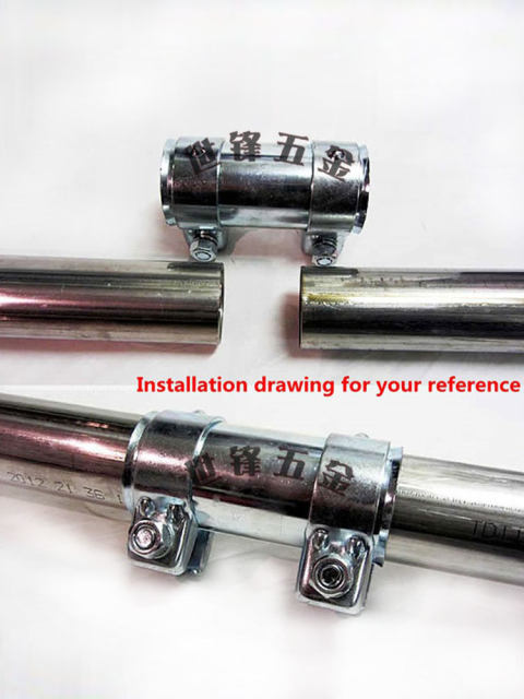 Exhaust pipe clamp muffler clamp holder clamp stainless steel throat clamp Audi Volkswagen three-way catalytic clamp manufacturer direct sales