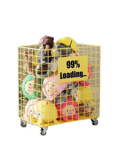 Doll storage basket plush toy storage artifact children's doll storage basket ins large capacity cart storage basket