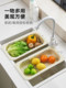 Sheli sink retractable drain basket bowl rack household kitchen wash basin storage rack sink sink storage rack