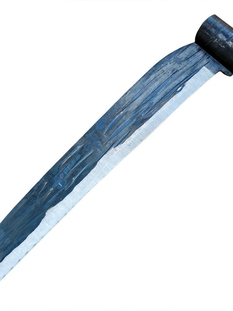 Yang Xilian hammer pattern forging samarium knife high manganese steel grass mowing sickle agricultural samarium grass clearing and clearing weeding and elongating