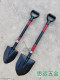 Haixing European and American high-end steel shovel high manganese steel pointed shovel thickened trenches and open mountains outdoor camping van boot shovel outdoor steel shovel