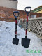 Haixing European and American high-end steel shovel high manganese steel pointed shovel thickened trenches and open mountains outdoor camping van boot shovel outdoor steel shovel