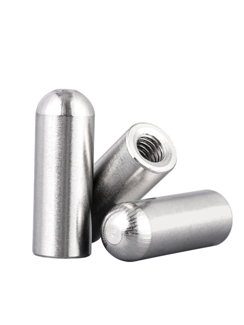 304 stainless steel internal thread round head cylindrical pin inner tooth pin high-precision positioning hole pin M5M6M8M10