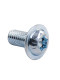 Level 10.9 high-strength blue and white zinc plum blossom round head with pad screw plum blossom groove anti-slip bolt M3M4M5M6M8