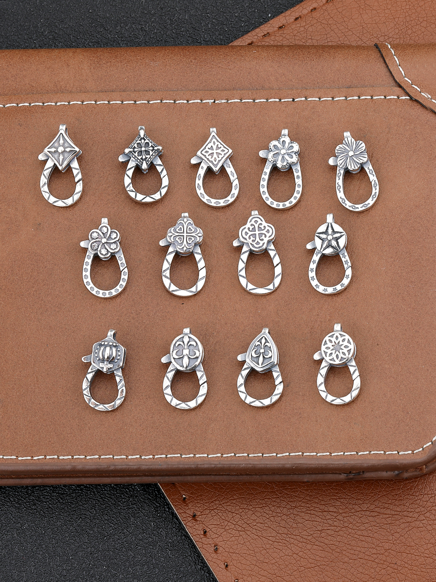 RETRO DISTRESSED SPRING BUCKLE HEAD  HIP HOP TREND ANCHOR JEWELRY CONNECTOR HANDMADE DIY BUCKLE ACCESSORIES