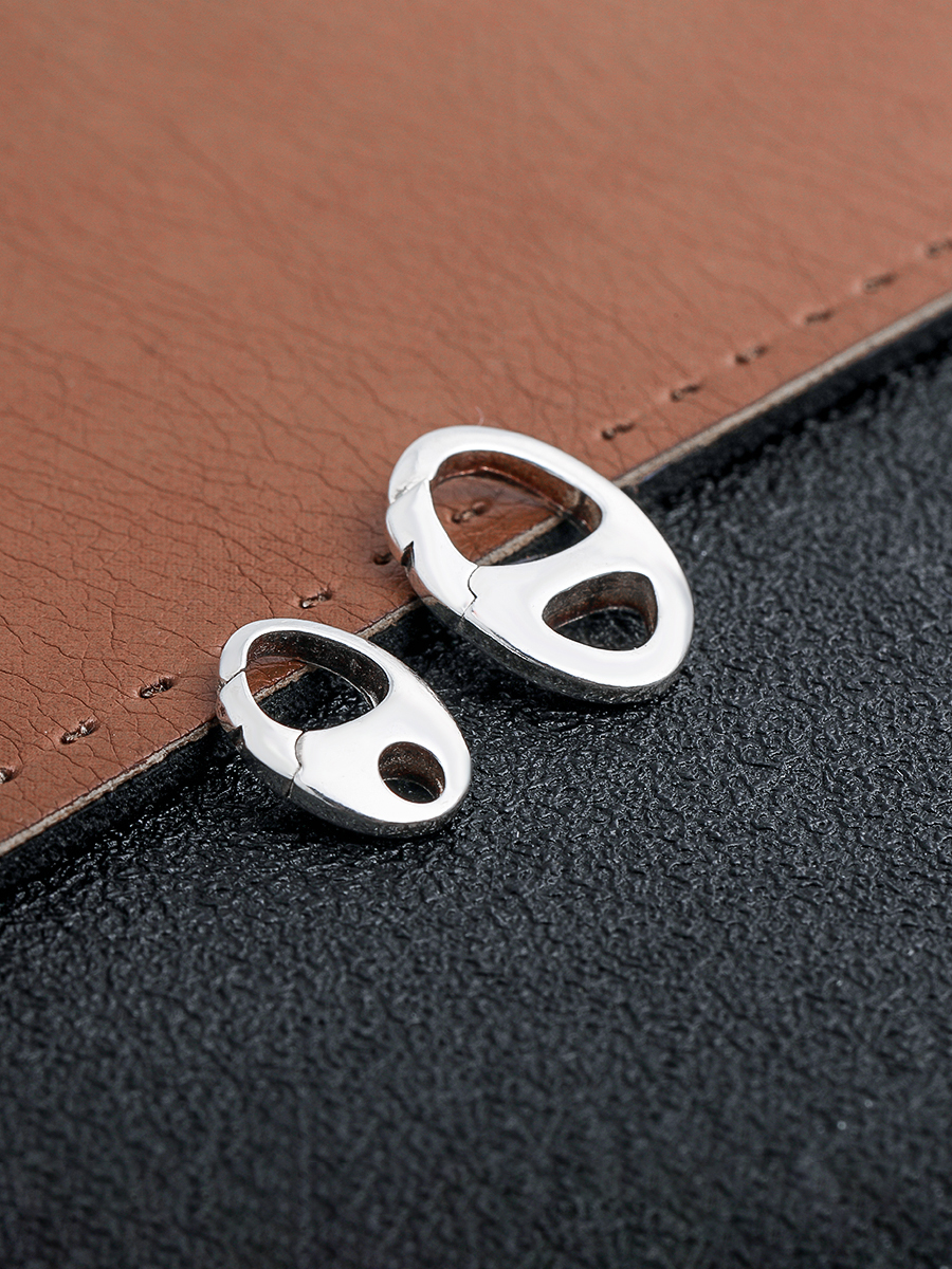 DIY HANDMADE JEWELRY SMALL ACCESSORIES BUCKLE HEAD BUTTON CONNECTING RING SPRING BUCKLE  RETRO PIG NOSE BUCKLE