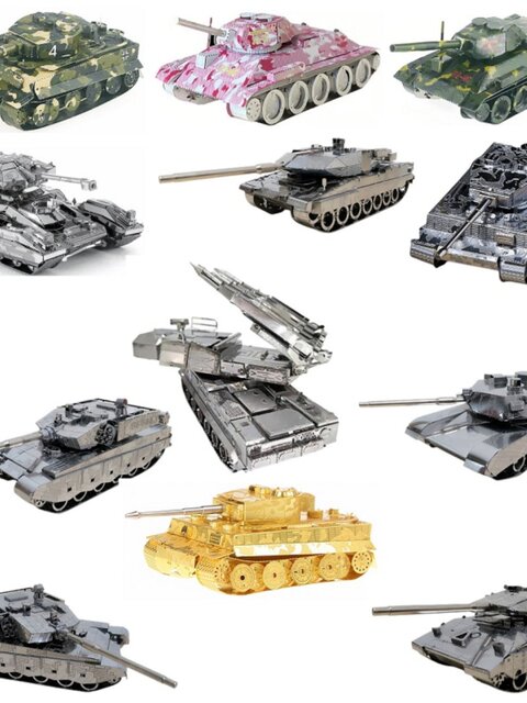 Tank War! 3D three-dimensional metal model handmade assembled toys puzzle creative adult birthday gift