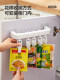Seasoning bag storage rack without punching wall-mounted seasoning bag sealing clip kitchen marinated material sorting rotatable storage rack