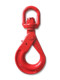 G80 European-style eye-type safety self-locking hook chain sheep horn safety self-locking hook lifting rotation safety self-locking hook