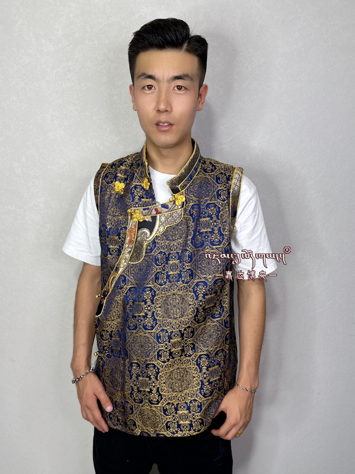 TIBETAN VEST FLORAL EDGING POPULAR TIBETAN JACKET SLEEVELESS LHASA CLOTHING KHAM AND HAN VERSATILE TIBETAN HORSE CLIP