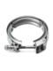 Exhaust pipe clamp stainless steel V-type clamp turbocharger clip quick release groove pipe clamp factory direct sales