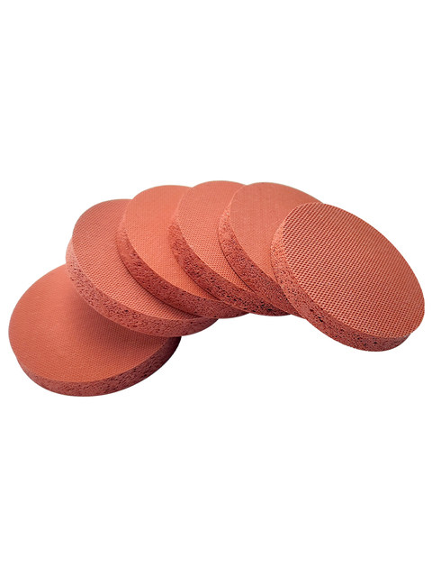 Foamed silicone solid round flat pad silicone sponge sealing ring solid round pad shock absorption buffer high temperature resistance and high elasticity
