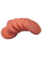 Foamed silicone solid round flat pad silicone sponge sealing ring solid round pad shock absorption buffer high temperature resistance and high elasticity