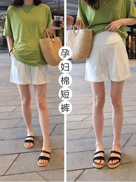 孕妇短裤夏季薄款孕妇裤子外穿时尚宽松安全裤打底裤孕妇装夏装