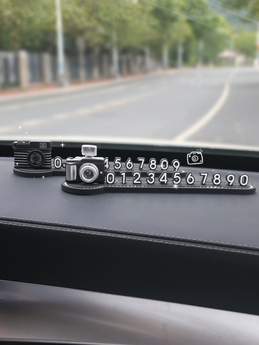 Автомобильная временная парковочная карта творческая личность девочек, посвященных номеру мобильных телефона автомобиля, бренд автомобиль, украшения ювелирных украшений.