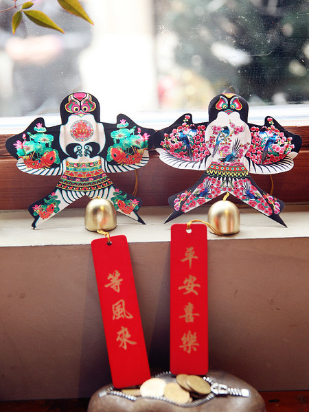 木牌竹架沙燕纸鸢铃铛手工迷你风筝等风来复古风铃门玄关车挂件