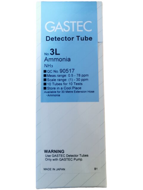 Japan GASTEC ammonia detection tube 3H/M/L/3La/CG odor gas rapid test NH3 detection tube