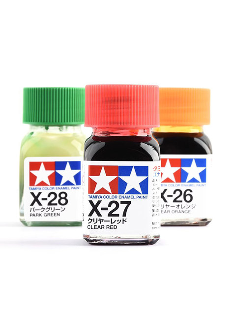 田宫亮光色系油性漆X1-X34珐琅丙烯颜料 高达模型上色喷涂装DIY