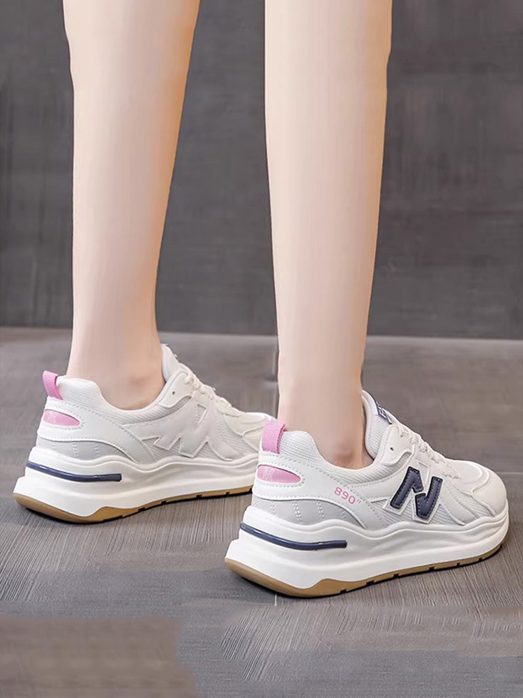 BREATHABLE MESH WAFFLE FORREST GUMP SHOES WOMENS SUMMER 2024 NEW HIGH-END TRENDY CASUAL AND VERSATILE SPORTS DAD SHOES