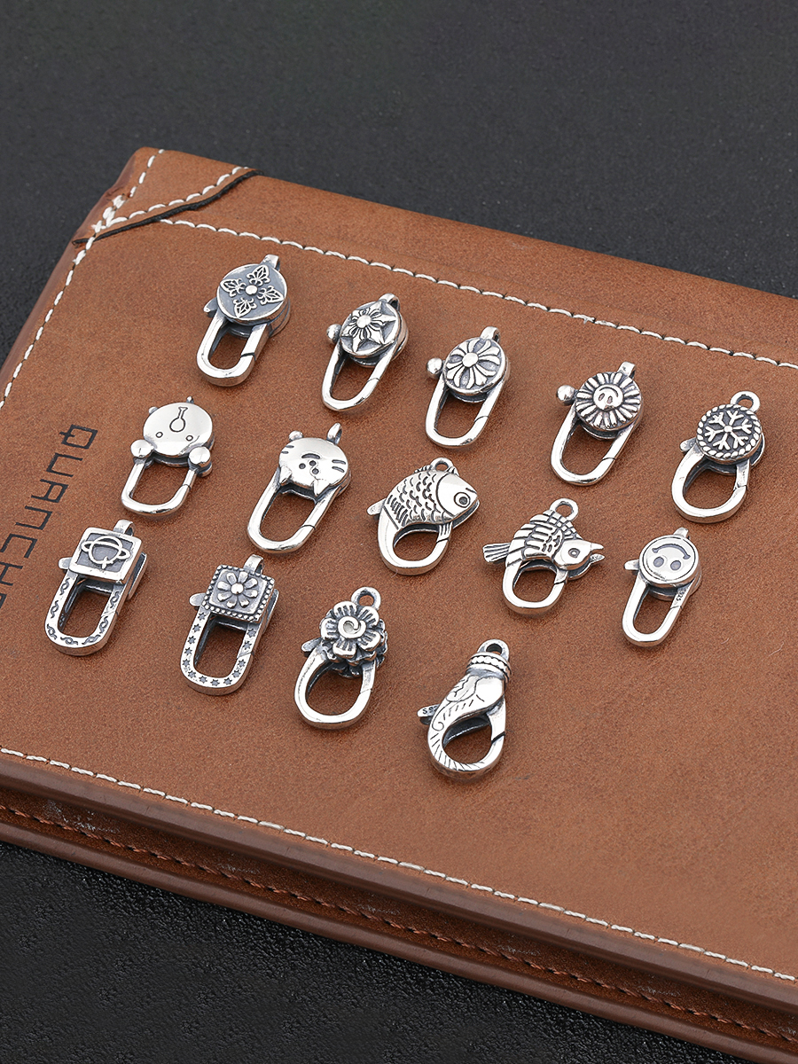 HANDMADE DIY JEWELRY CONNECTION BUCKLE HEAD  SPRING BUCKLE CROSS HEXAGRAM SMALL ANIMAL CARTOON PATTERN BUCKLE