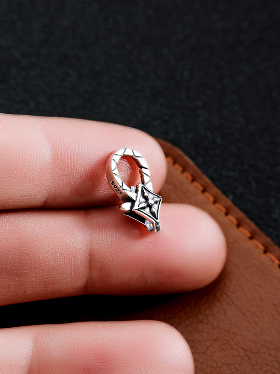 RETRO DISTRESSED SPRING BUCKLE HEAD  HIP HOP TREND ANCHOR JEWELRY CONNECTOR HANDMADE DIY BUCKLE ACCESSORIES