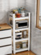 Kitchen storage rack floor-standing multi-layer microwave oven storage rack dish pot rack household cabinet shelf storage rack