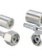 Hydraulic oil pipe crimping joint metric A C D H type 45# steel 24-degree cone straight head elbow pressing joint